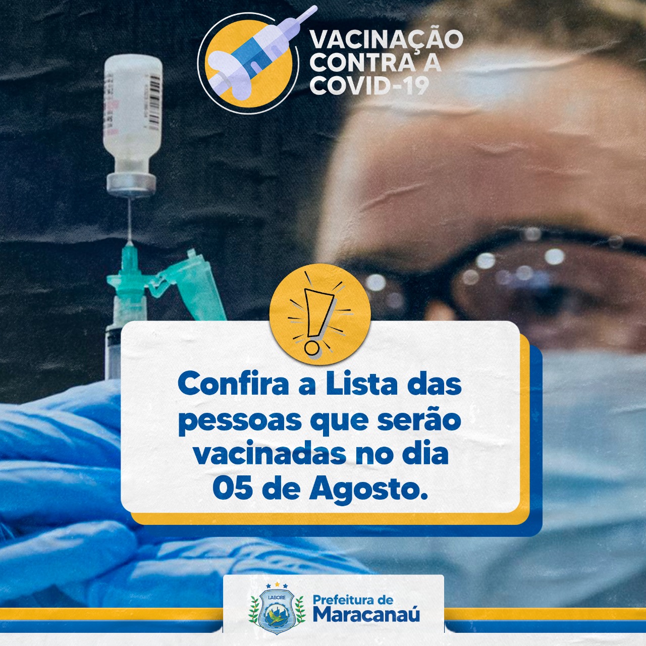 Você está visualizando atualmente Confira a lista das pessoas que serão vacinadas no dia 05 de agosto