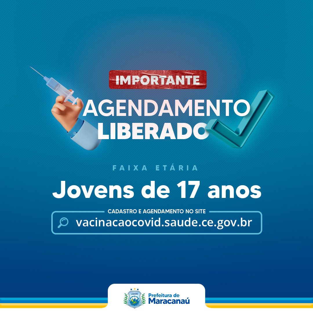 Leia mais sobre o artigo Covid-19: Maracanaú inicia vacinação de adolescentes neste sábado