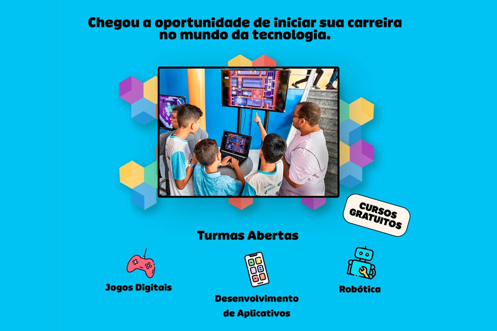 You are currently viewing Prefeitura oferta curso gratuito na área de Jogos Digitais, Aplicativos e Robótica