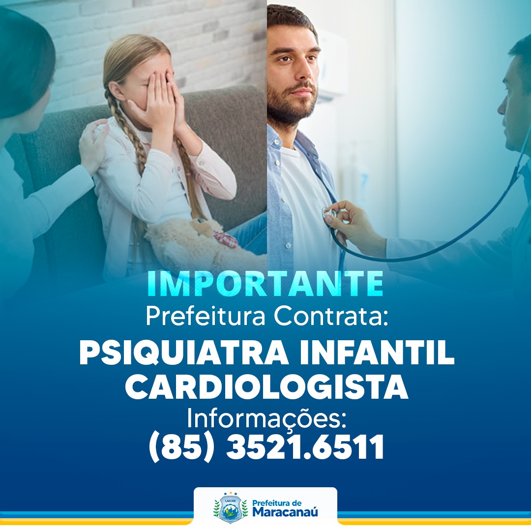 You are currently viewing Prefeitura contrata psiquiatra infantil e cardiologista