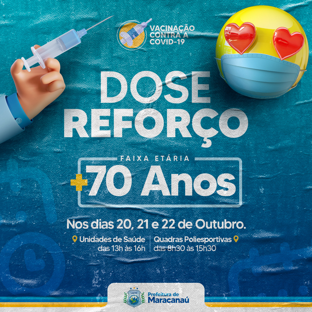 Você está visualizando atualmente Maracanaú realiza vacinação da dose de reforço em idosos