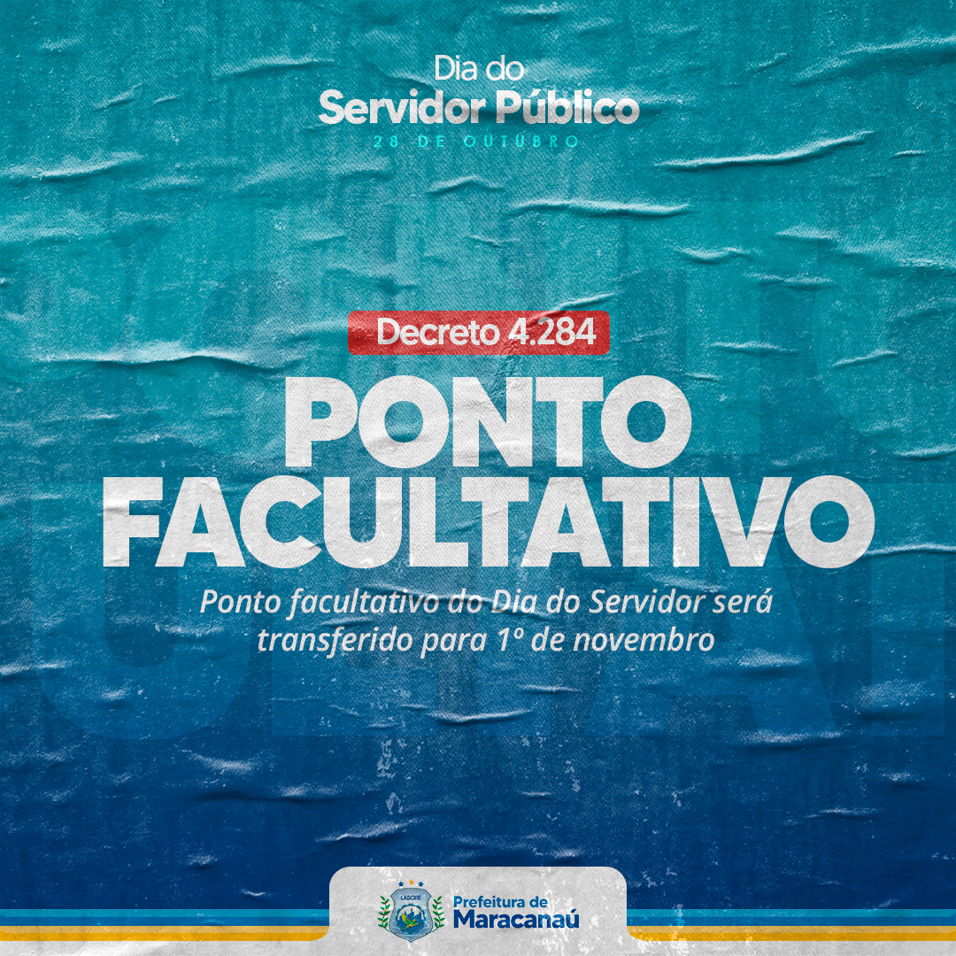You are currently viewing Ponto facultativo do Dia do Servidor será transferido para 1º de novembro