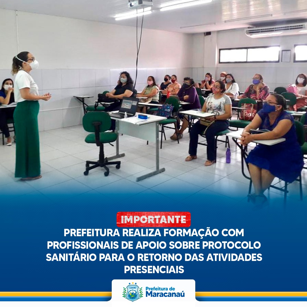 Você está visualizando atualmente Prefeitura realiza formação com profissionais de apoio sobre protocolo sanitário para o retorno das atividades presenciais