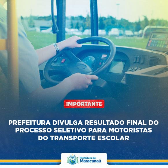 Read more about the article Prefeitura divulga resultado final do processo seletivo para motoristas do transporte escolar