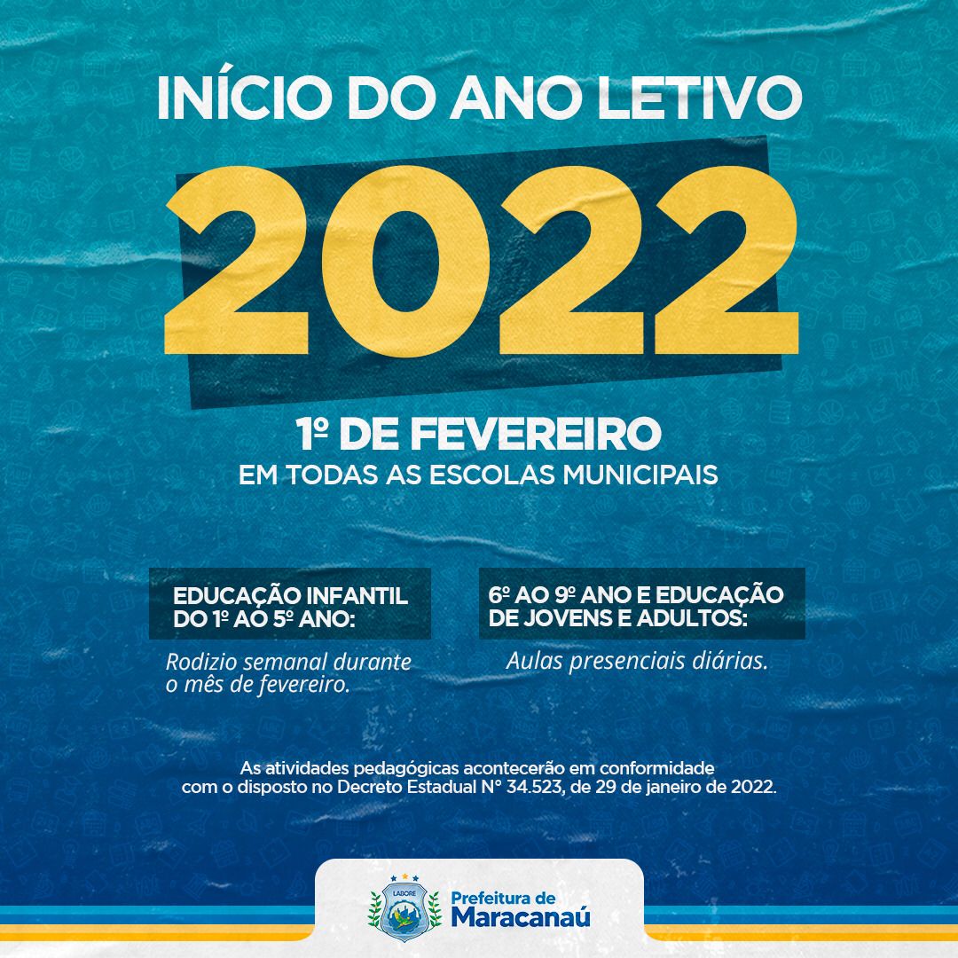 You are currently viewing Comunicado sobre o início do ano letivo de 2022