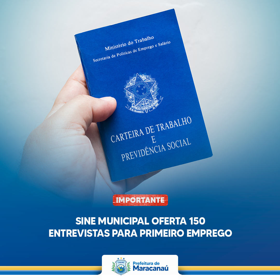 No momento, você está visualizando Sine Municipal oferta 150 entrevistas para primeiro emprego