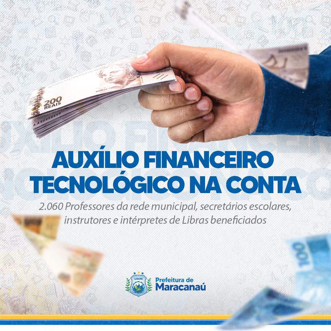 Read more about the article Prefeitura realiza pagamento do auxílio financeiro tecnológico para profissionais da Educação
