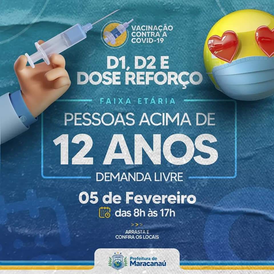 Read more about the article Prefeitura realiza vacinação demanda livre neste sábado, 05/02