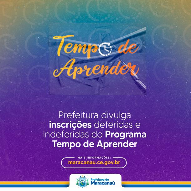Read more about the article Prefeitura divulga inscrições deferidas e indeferidas do Programa Tempo de Aprender