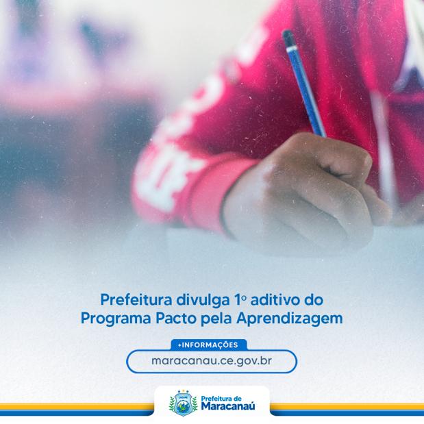 Leia mais sobre o artigo Prefeitura divulga 1º aditivo do Programa Pacto pela Aprendizagem