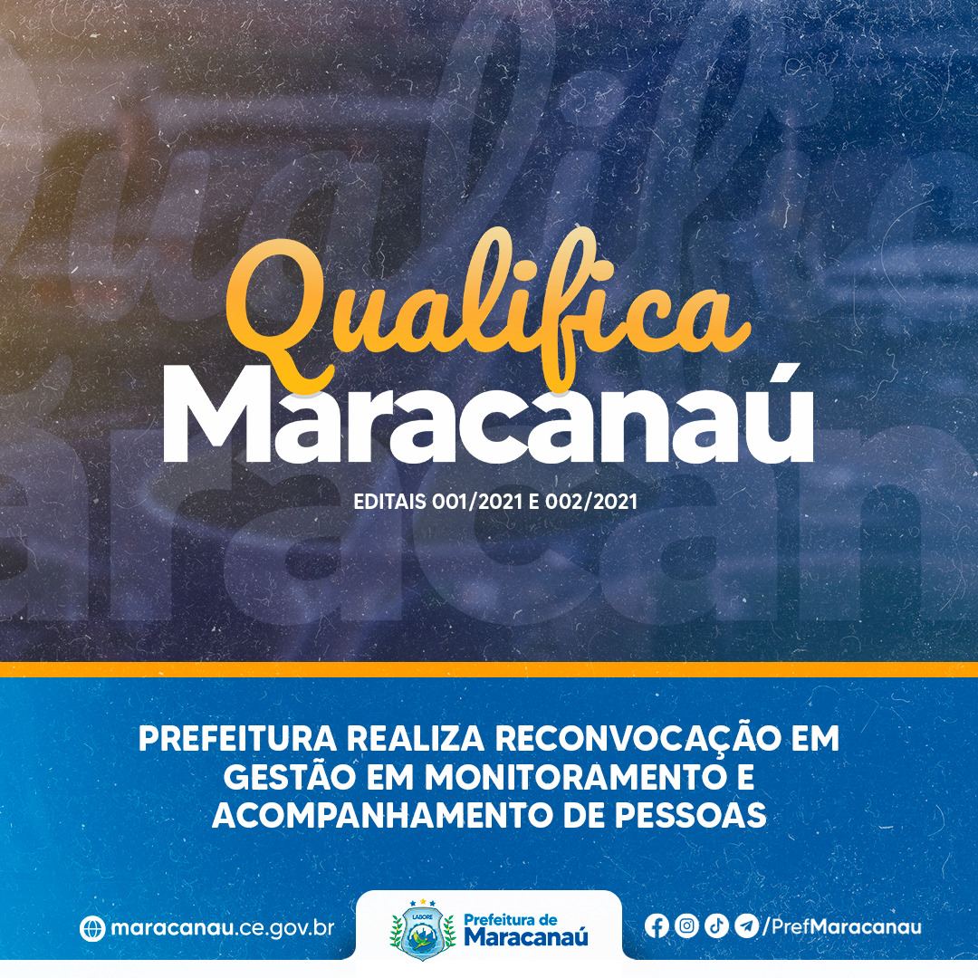No momento, você está visualizando Prefeitura realiza reconvocação em Gestão em Monitoramento e Acompanhamento de Pessoas (editais 001/2021 e 002/2021)