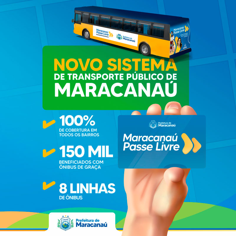 Leia mais sobre o artigo Maracanaú ganhará novo sistema de transporte público municipal com 100% de cobertura da Cidade e ônibus de graça para 150 mil pessoas