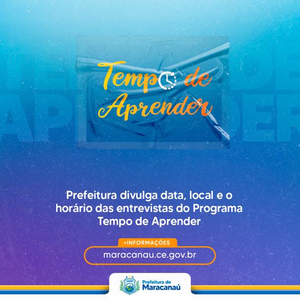 Você está visualizando atualmente Prefeitura divulga data, local e o horário das entrevistas do Programa Tempo de Aprender