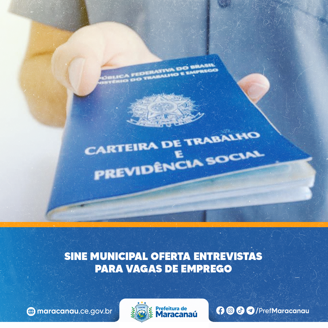 Você está visualizando atualmente Sine Municipal oferta entrevistas para vagas de emprego