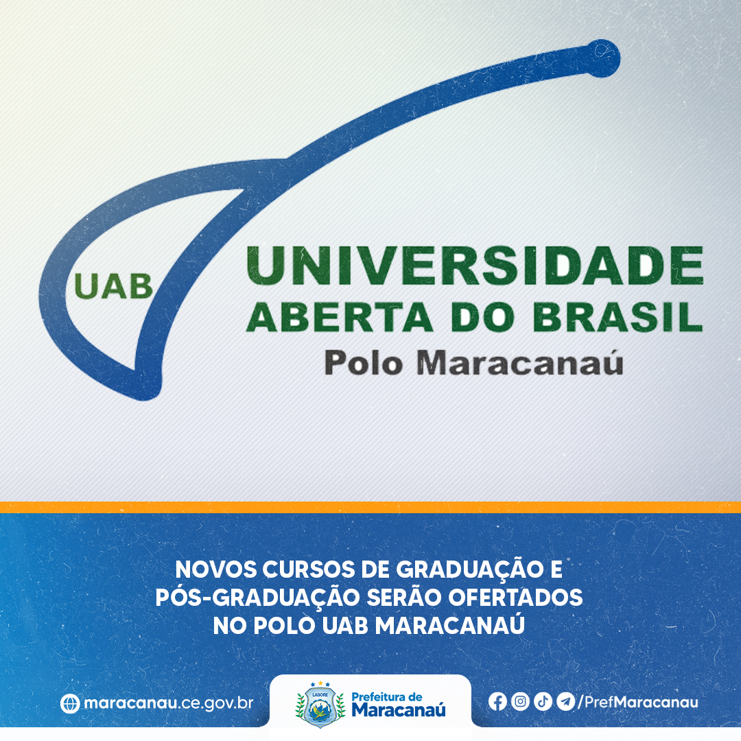 You are currently viewing Novos cursos de graduação e pós-graduação serão ofertados no Polo UAB Maracanaú