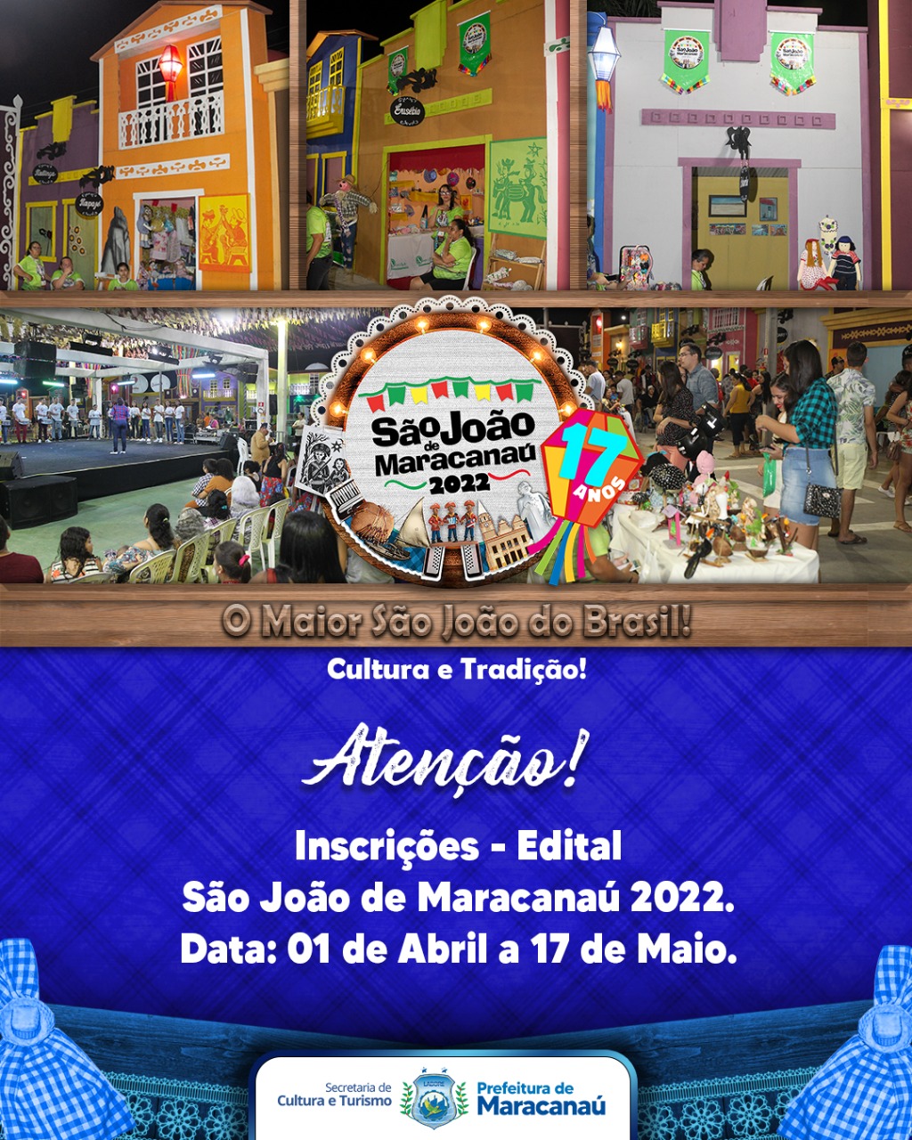 Você está visualizando atualmente Secult divulga edital do concurso de quadrilhas do 17° São João de Maracanaú