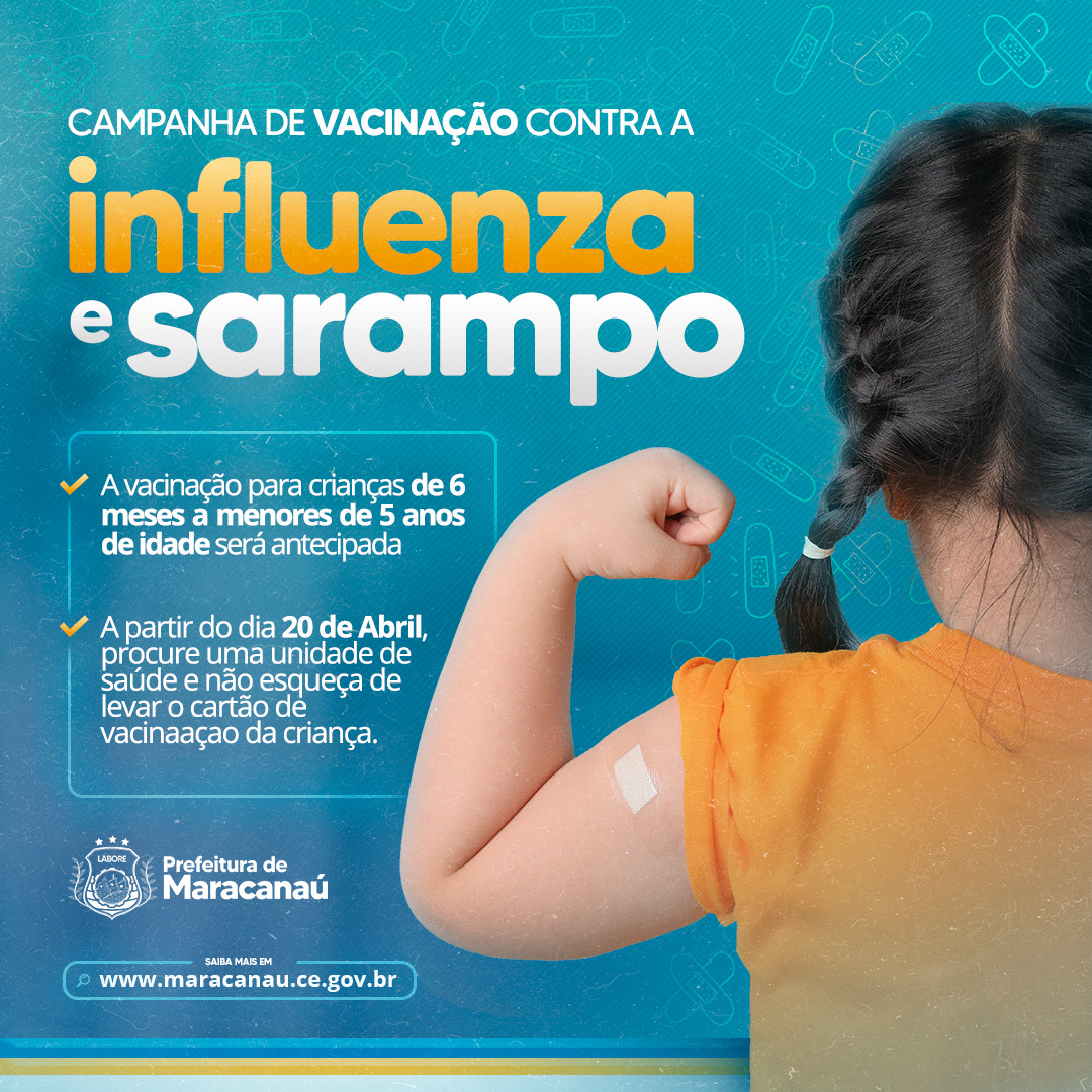 No momento, você está visualizando Prefeitura amplia vacinação contra Influenza e Sarampo