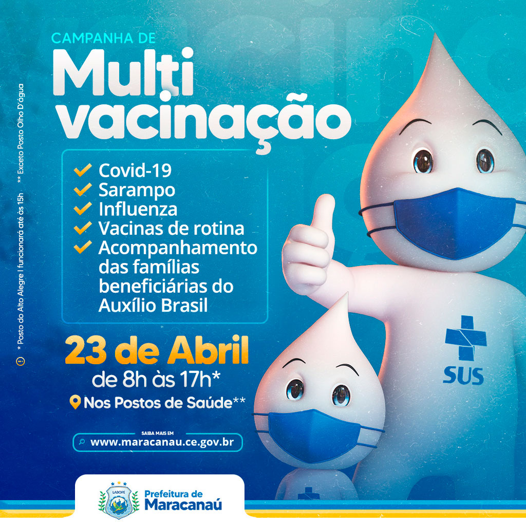 Read more about the article Saúde realiza campanha de multivacinação e acompanhamento do programa Auxílio Brasil, antigo Bolsa Família