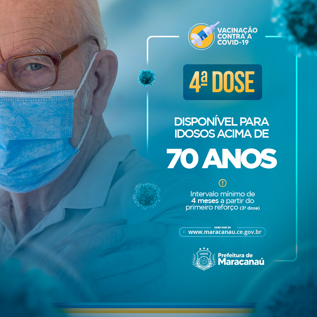 Você está visualizando atualmente Maracanaú disponibiliza segunda dose reforço para idosos acima de 70 anos