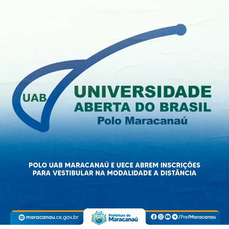 Read more about the article Polo UAB Maracanaú e UECE abrem inscrições para vestibular na modalidade a distância