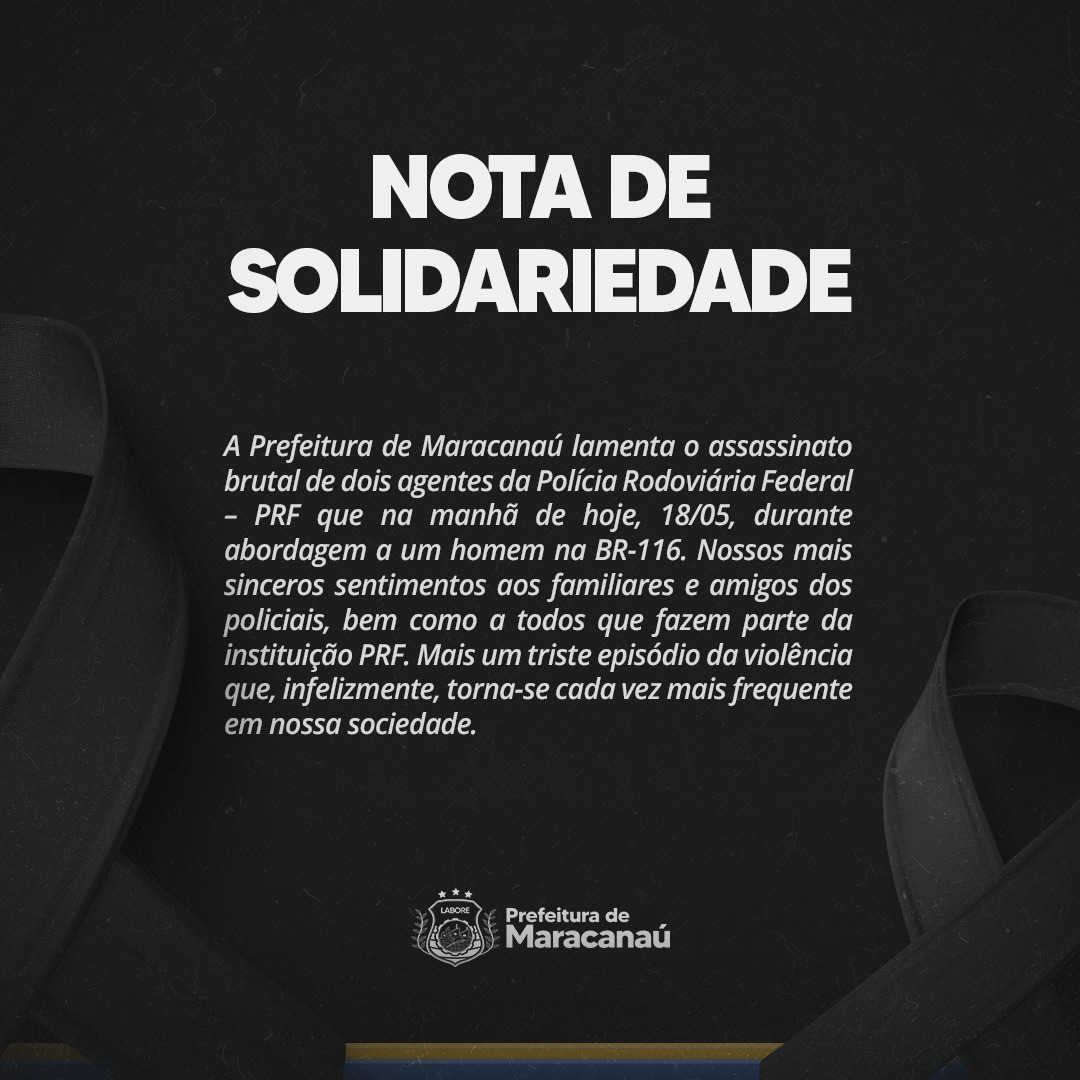 No momento, você está visualizando Nota de Solidariedade