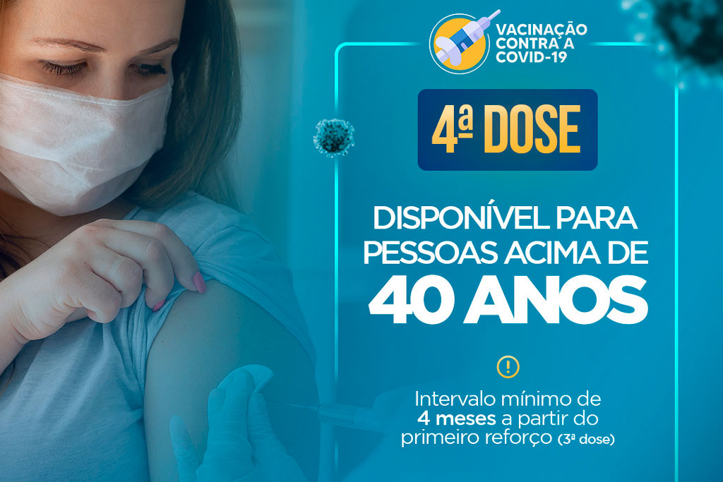 Leia mais sobre o artigo Segunda dose reforço contra a Covid-19 é ampliada para pessoas a partir de 40 anos