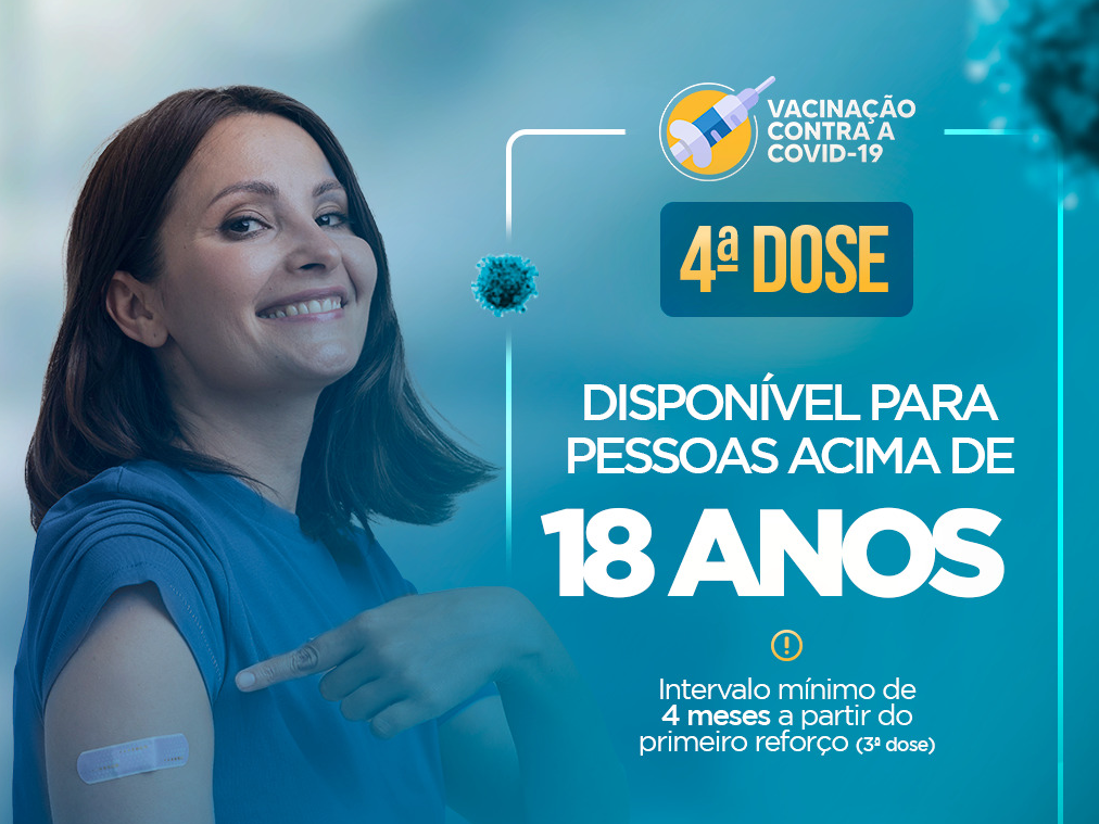 No momento, você está visualizando Segunda dose reforço contra a Covid-19 é ampliada para pessoas a partir de 18 anos