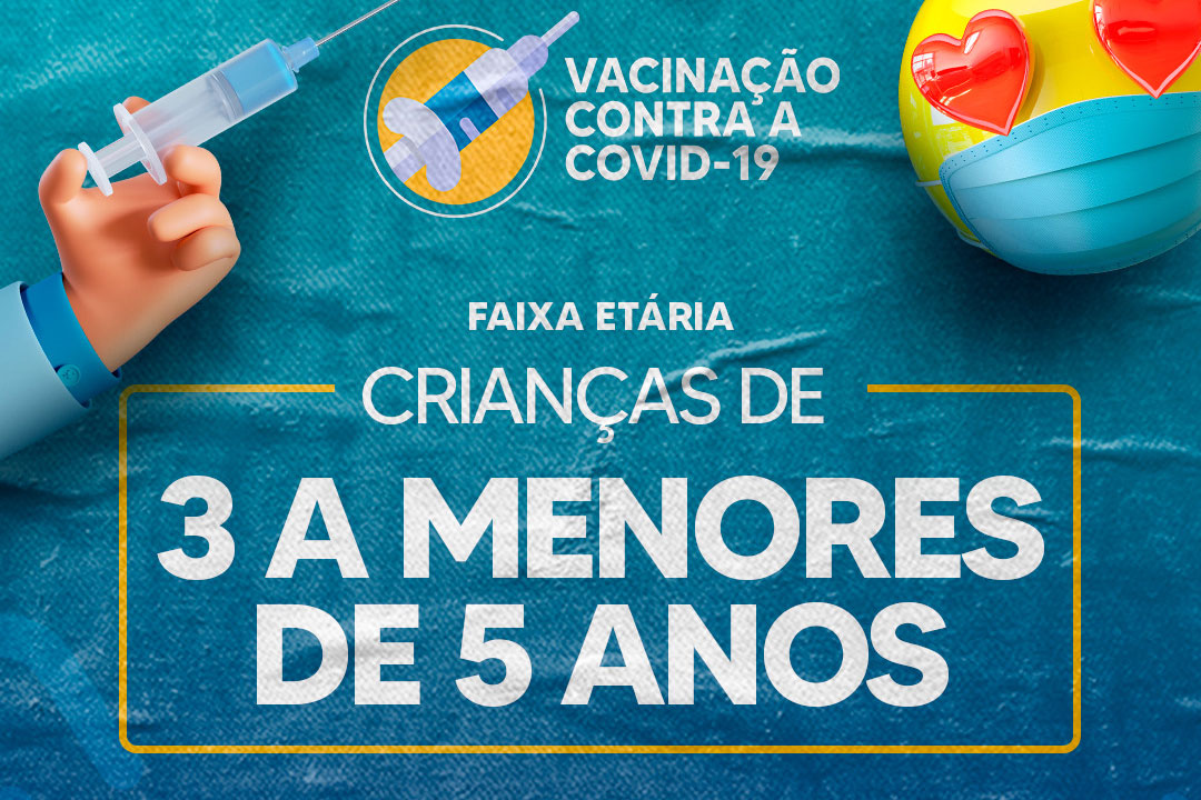Você está visualizando atualmente Vacina contra Covid-19 é liberada para crianças de 3 a menores de 5 anos em Maracanaú
