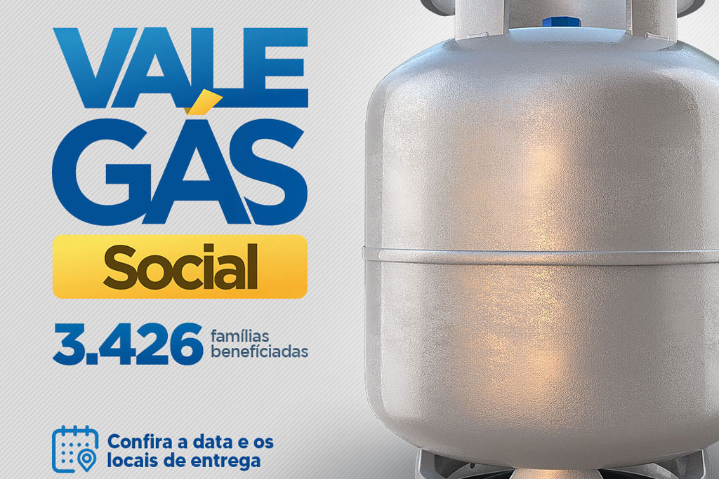 Você está visualizando atualmente Prefeitura inicia entrega do Vale Gás Social a partir do dia 1º de agosto