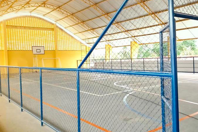 No momento, você está visualizando Prefeitura realiza inauguração da Quadra Poliesportiva da Escola Manoel Rodrigues Pinheiro de Melo