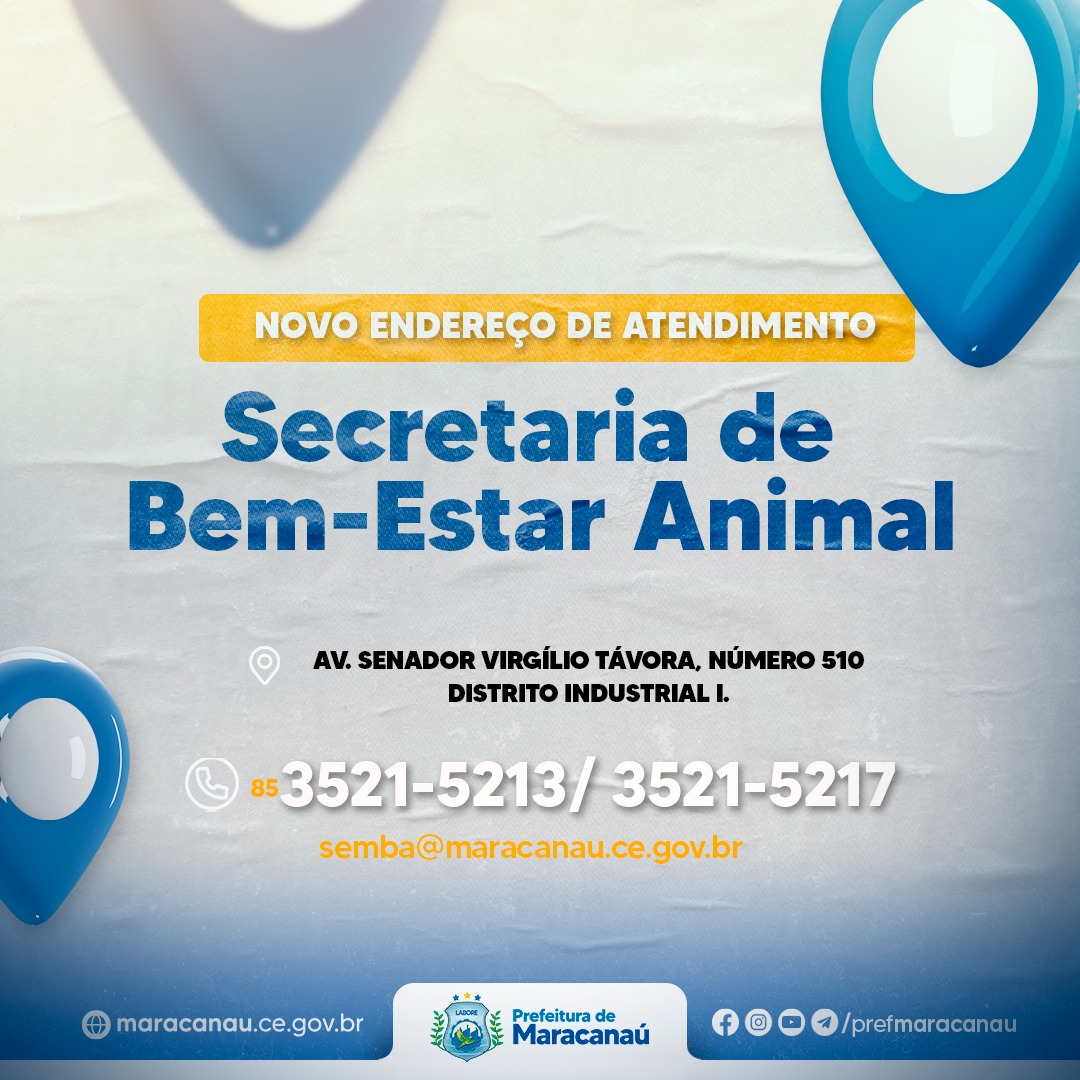 Você está visualizando atualmente Secretaria de Bem-Estar Animal informa novo endereço