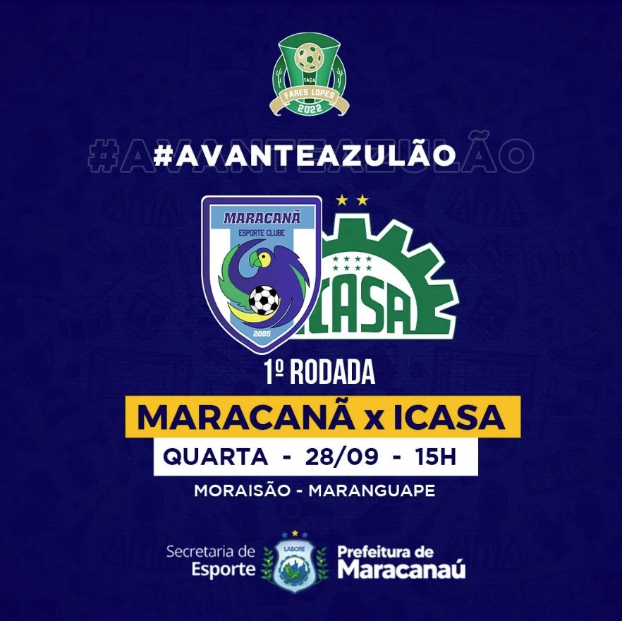 Você está visualizando atualmente Maracanã estreia contra Icasa na Copa Fares Lopes 2022