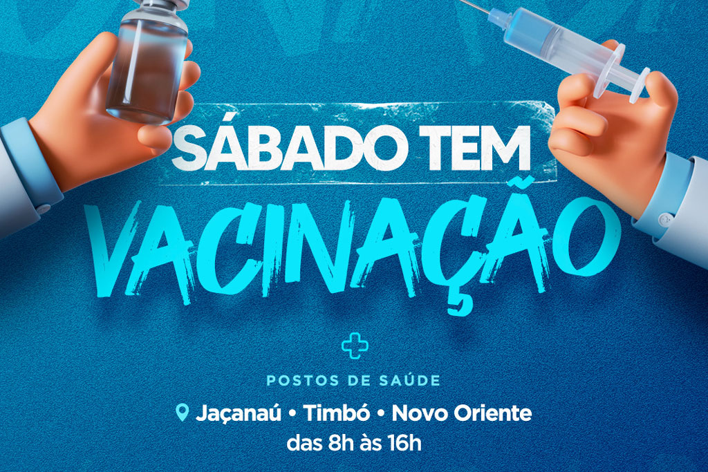 Read more about the article 3 Postos de Saúde estarão abertos para atendimento e vacinação neste sábado, 24 de setembro