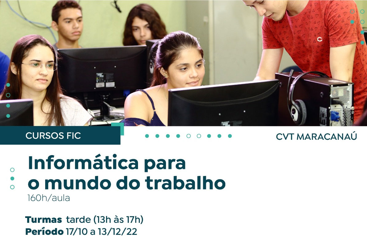 Você está visualizando atualmente CVT Maracanaú oferta curso gratuito de informática