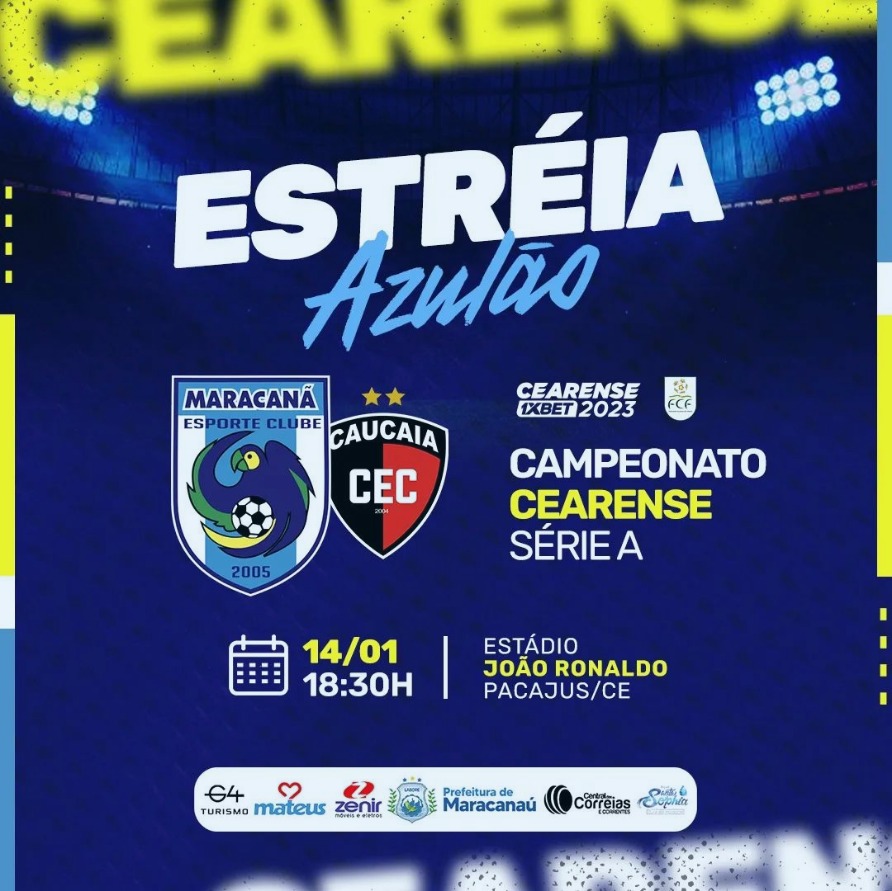 Você está visualizando atualmente Maracanã estreia no Campeonato Cearense Série A contra o Caucaia