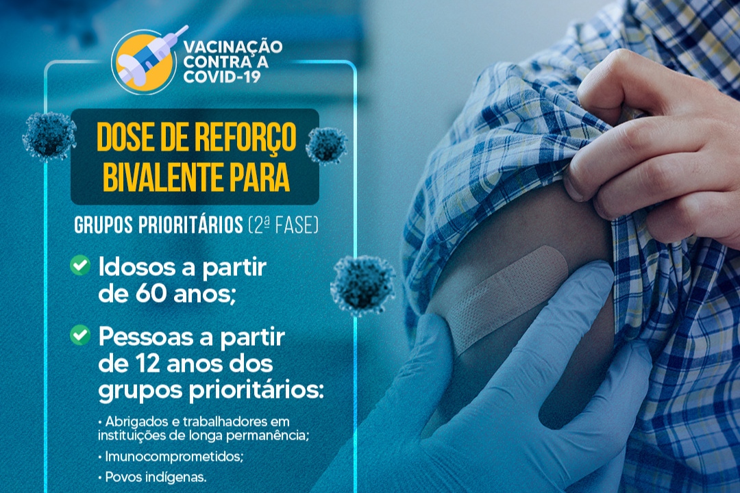 No momento, você está visualizando Dose de reforço bivalente contra Covid-19 continuará em grupos prioritários a partir de segunda, 20/03