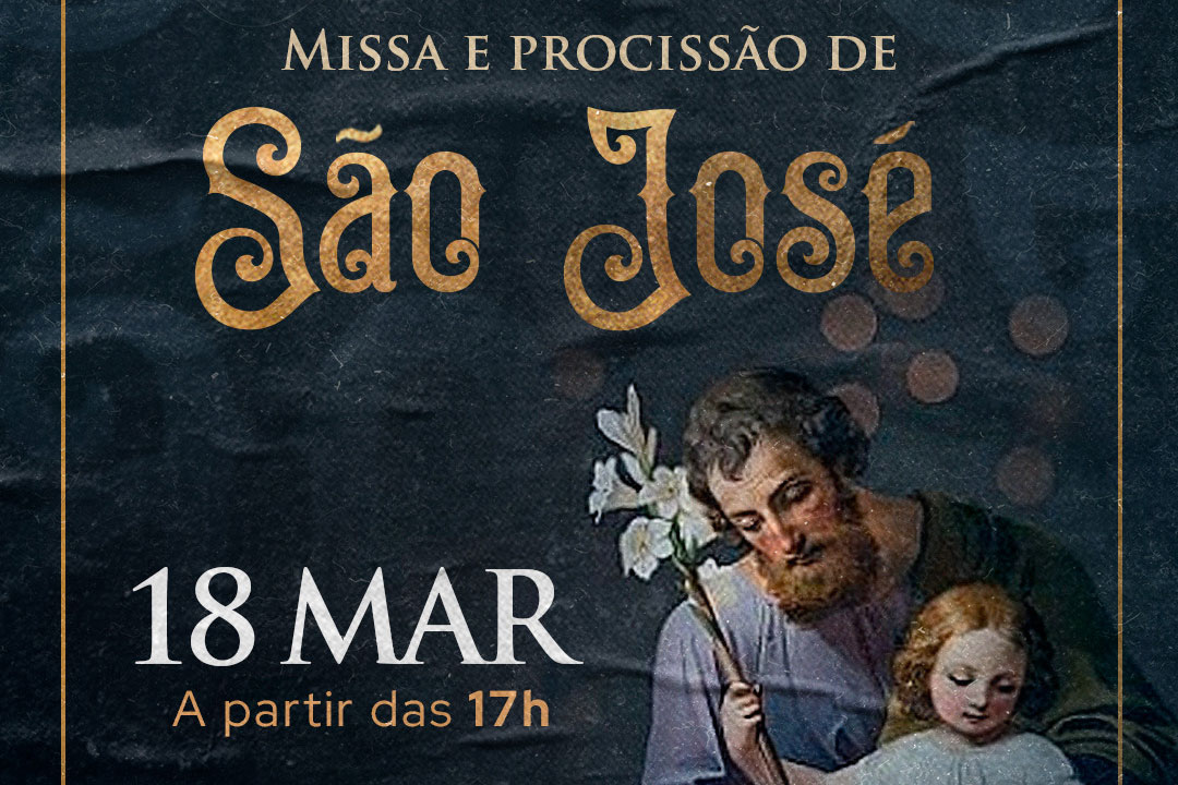 Você está visualizando atualmente São José será homenageado com Missa e Procissão