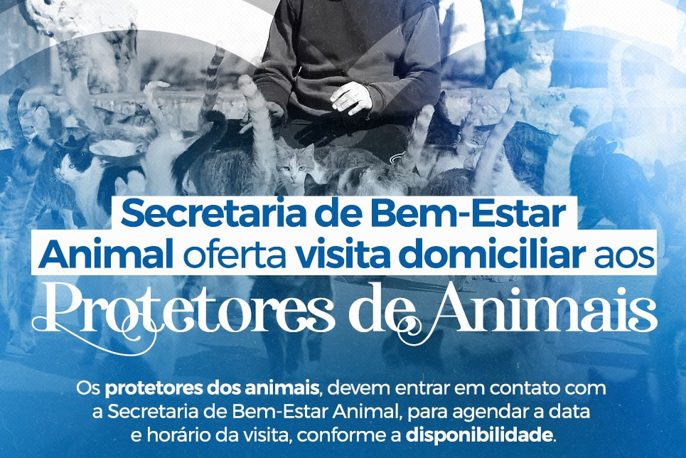 No momento você está vendo Secretaria de Bem-Estar Animal oferta visita domiciliar aos protetores de animais