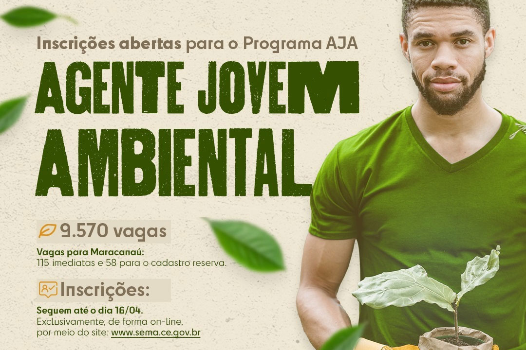 No momento, você está visualizando Inscrições para o Programa Agente Jovem Ambiental seguem até o dia 16/04