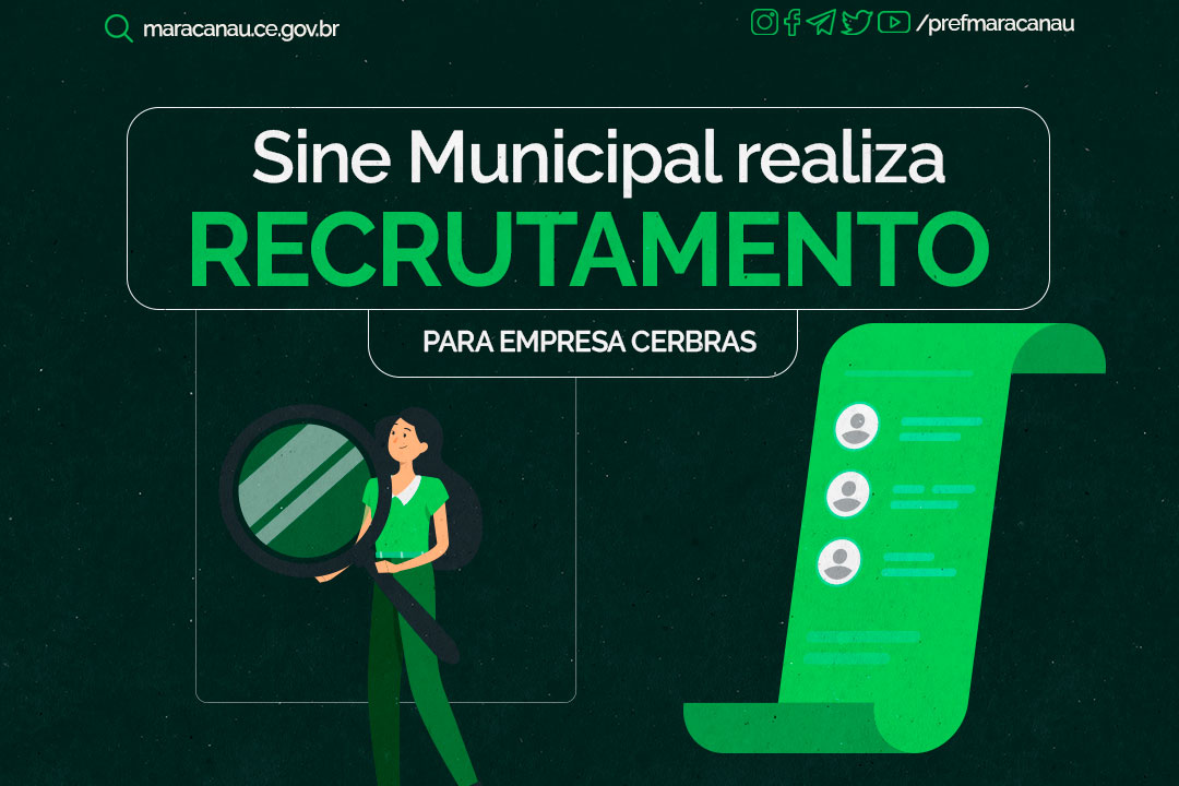 Você está visualizando atualmente Sine Municipal realiza recrutamento para Empresa Cerbras