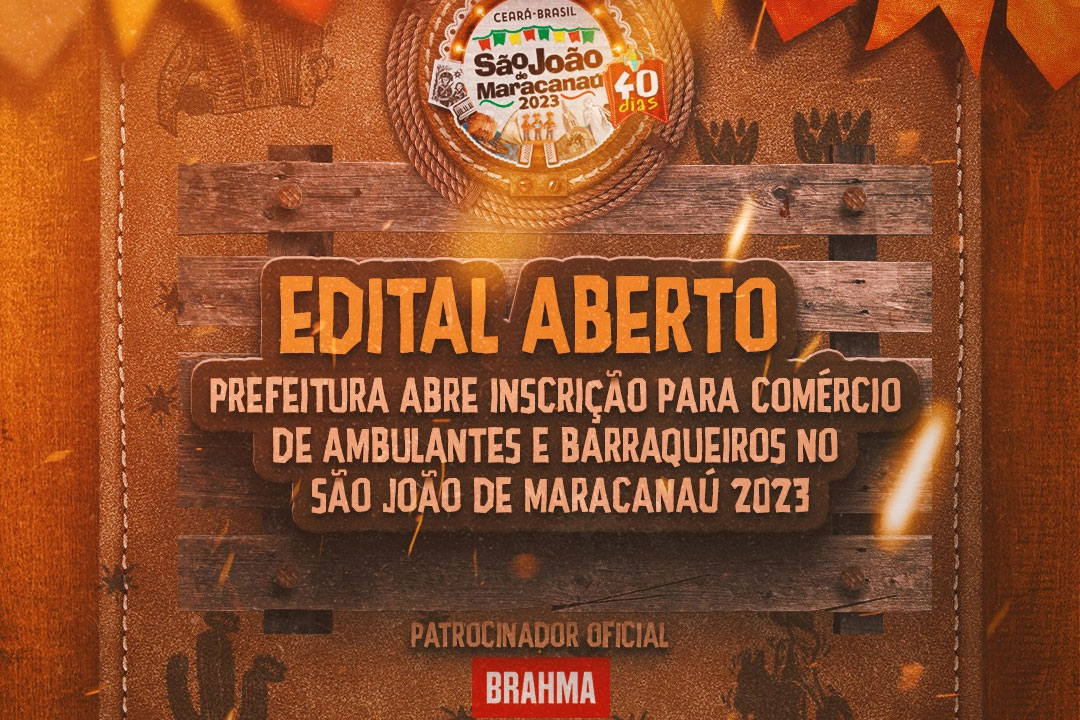 No momento você está vendo Prefeitura abre inscrição para comércio de ambulantes e barraqueiros no São João de Maracanaú 2023