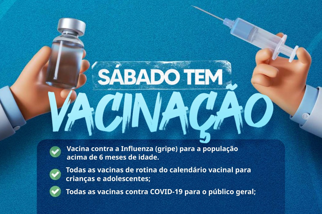 Você está visualizando atualmente Prefeitura realiza “Dia D de vacinação contra a Influenza” no próximo sábado, 27/05