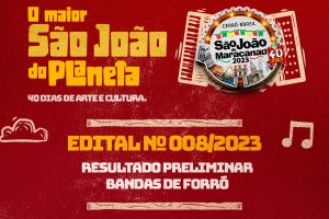 Leia mais sobre o artigo Secretaria de Cultura divulga resultado preliminar do Edital Nº 008/2023 – Bandas de forró locais