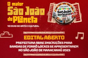 Leia mais sobre o artigo Prefeitura abre inscrições para bandas de forró locais se apresentarem no São João de Maracanaú 2023