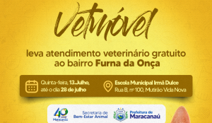 Leia mais sobre o artigo VetMóvel leva atendimento veterinário gratuito ao bairro Furna da Onça