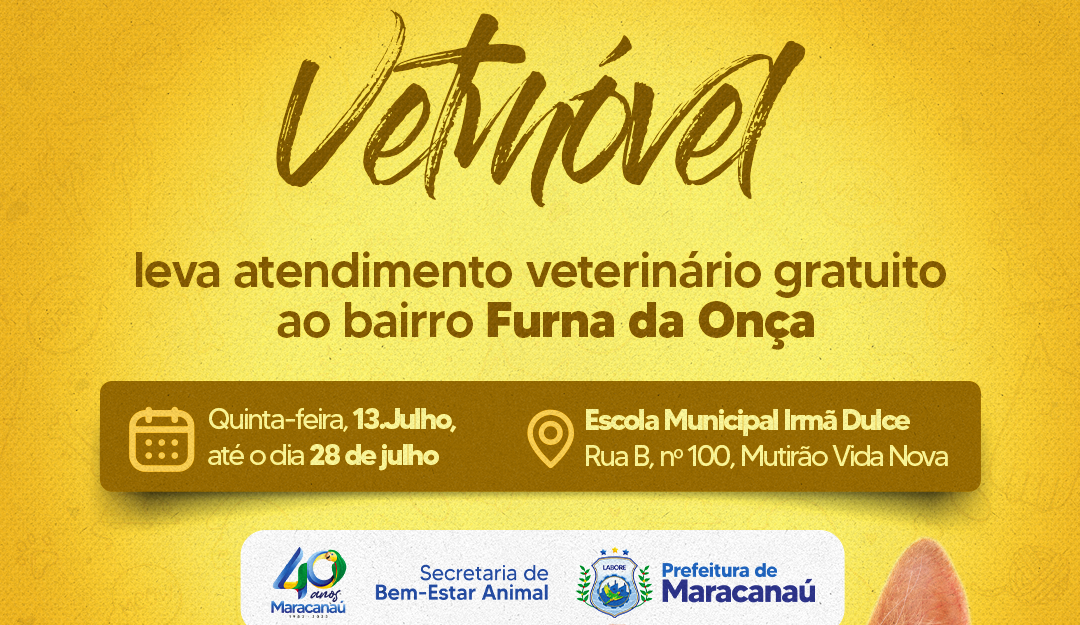 Você está visualizando atualmente VetMóvel leva atendimento veterinário gratuito ao bairro Furna da Onça