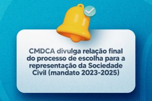 Leia mais sobre o artigo CMDCA divulga relação final do processo de escolha para a representação da Sociedade Civil (mandato 2023-2025)