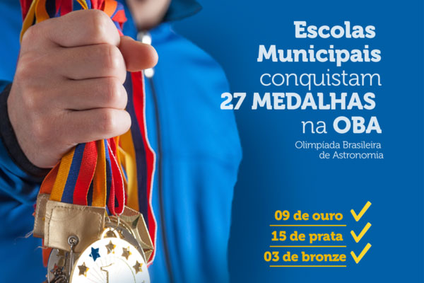 Você está visualizando atualmente Estudantes das Escolas Municipais conquistam 27 medalhas da Olimpíada Brasileira de Astronomia