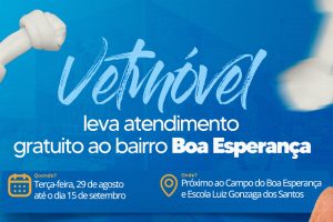 Leia mais sobre o artigo VetMóvel leva atendimento veterinário gratuito ao bairro Boa Esperança