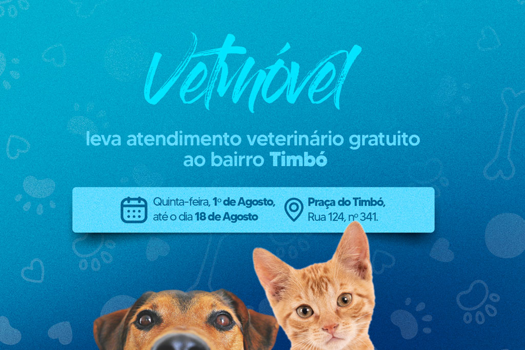 Você está visualizando atualmente VetMóvel leva atendimento veterinário gratuito ao bairro Timbó